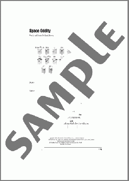 Space Oddity(David Bowie) 楽譜 ギター（コード） ダウンロード