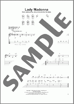 Lady Madonna(The Beatles) 楽譜 ギター（ソロ） ダウンロード