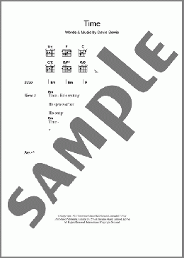 Time(David Bowie) 楽譜 ギター（コード） ダウンロード