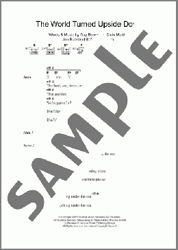The World Turned Upside Down(Coldplay) 楽譜 ギター（コード） ダウンロード