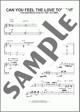 Can You Feel The Love Tonight [Jazz version] (from The Lion King) (arr. Brent Edstrom)(Elton John) 楽譜 ピアノ（ソロ） ダウンロード