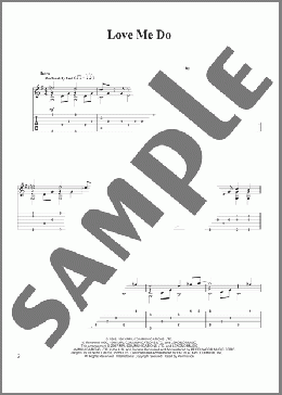 Love Me Do(The Beatles) 楽譜 ギター（その他） ダウンロード