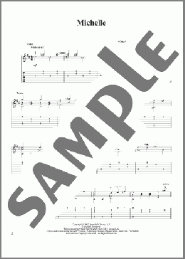 Michelle(The Beatles) 楽譜 ギター（その他） ダウンロード