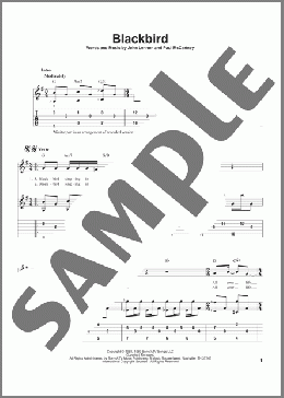 Blackbird(The Beatles) 楽譜 ギター（その他） ダウンロード