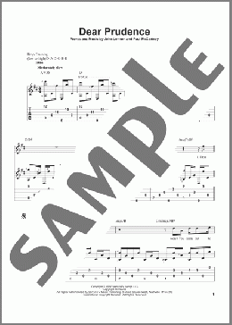 Dear Prudence(The Beatles) 楽譜 ギター（その他） ダウンロード