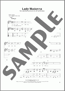 Lady Madonna(The Beatles) 楽譜 ギター（その他） ダウンロード