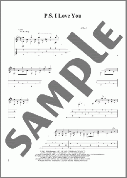 P.S. I Love You(The Beatles) 楽譜 ギター（その他） ダウンロード
