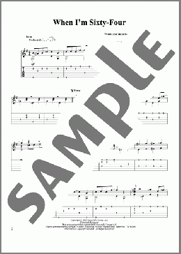 When I'm Sixty-Four(The Beatles) 楽譜 ギター（その他） ダウンロード