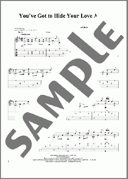 You've Got To Hide Your Love Away(The Beatles) 楽譜 ギター（その他） ダウンロード