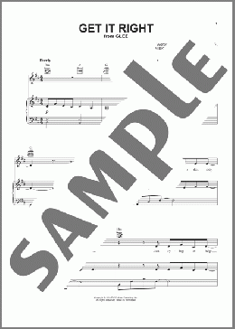 Get It Right(Glee (TV Series)/Glee Cast) 楽譜 ピアノ & ボーカル & ギター ダウンロード
