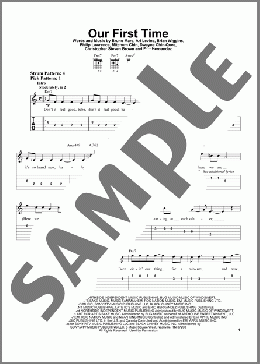 Our First Time(Bruno Mars) 楽譜 ギター（ソロ） ダウンロード