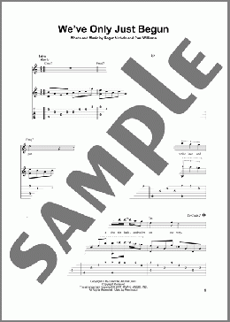We've Only Just Begun(Carpenters) 楽譜 ギター（その他） ダウンロード