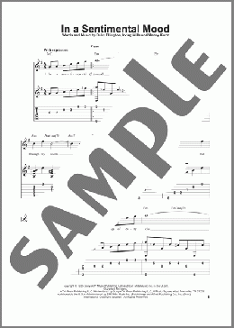 In A Sentimental Mood(Duke Ellington) 楽譜 ギター（その他） ダウンロード
