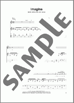 Imagine(John Lennon) 楽譜 ギター（その他） ダウンロード