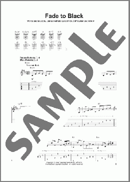 Fade To Black(Metallica) 楽譜 ギター（ソロ） ダウンロード