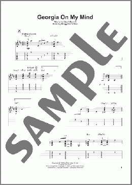 Georgia On My Mind(Ray Charles/Willie Nelson) 楽譜 ギター（その他） ダウンロード