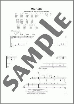 Michelle(The Beatles/Laurence Juber) 楽譜 ギター（その他） ダウンロード