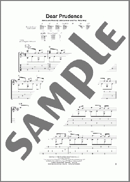Dear Prudence(The Beatles/Laurence Juber) 楽譜 ギター（その他） ダウンロード