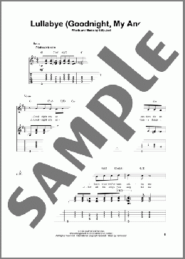 Lullabye (Goodnight, My Angel)(Billy Joel) 楽譜 ギター（その他） ダウンロード