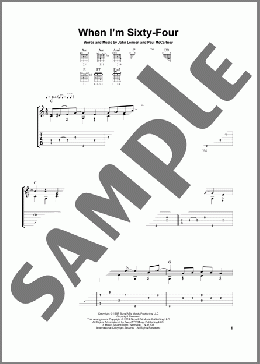 When I'm Sixty-Four(The Beatles/Laurence Juber) 楽譜 ギター（その他） ダウンロード