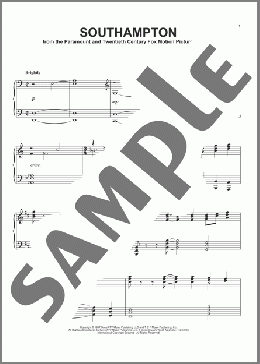 Southampton(James Horner) 楽譜 ピアノ（ソロ） ダウンロード