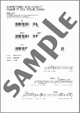 Sometimes You Can't Make It On Your Own(U2) 楽譜 ピアノ（歌詞 & コード） ダウンロード