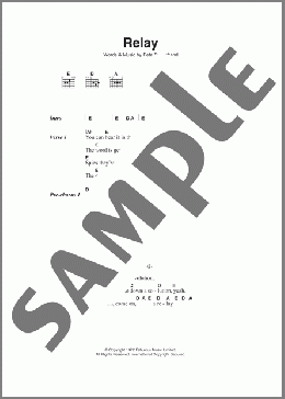 Relay(The Who) 楽譜 ギター（コード） ダウンロード