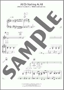 All Or Nothing At All(Bob Dylan) 楽譜 その他 ダウンロード