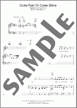 Come Rain Or Come Shine(Bob Dylan/Frank Sinatra) 楽譜 その他 ダウンロード