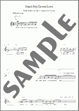 Hand Me Down(Duke Ellington) 楽譜 その他 ダウンロード
