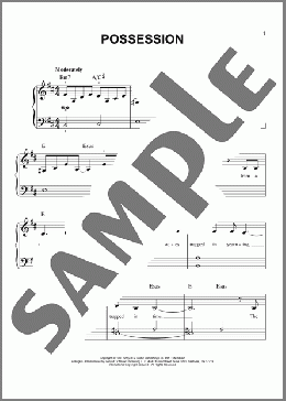 Possession(Sarah McLachlan) 楽譜 ピアノ（ソロ） ダウンロード