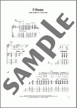 Fifteen(Taylor Swift) 楽譜 ギター（ソロ） ダウンロード