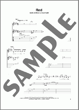 Red(Taylor Swift) 楽譜 ギター（ソロ） ダウンロード