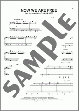 Now We Are Free(Klaus Badelt) 楽譜 ピアノ（ソロ） ダウンロード