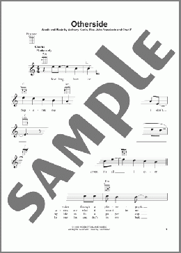 Otherside(Red Hot Chili Peppers) 楽譜 ウクレレ（弾き語り） ダウンロード