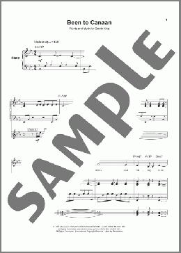 Been To Canaan(Carole King) 楽譜 その他 ダウンロード