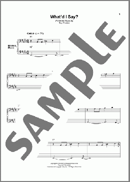 What'd I Say(Ray Charles/Elvis Presley) 楽譜 その他 ダウンロード