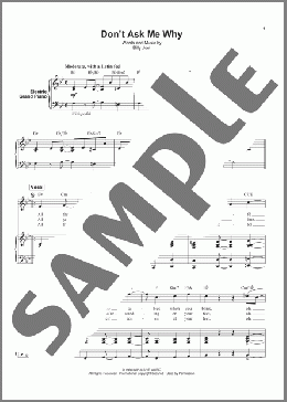 Don't Ask Me Why(Billy Joel) 楽譜 その他 ダウンロード