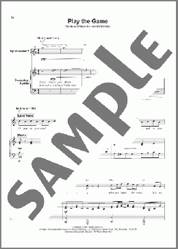Play The Game(Queen) 楽譜 その他 ダウンロード