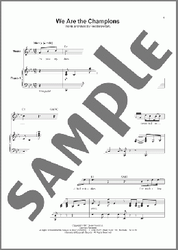 We Are The Champions(Queen) 楽譜 その他 ダウンロード