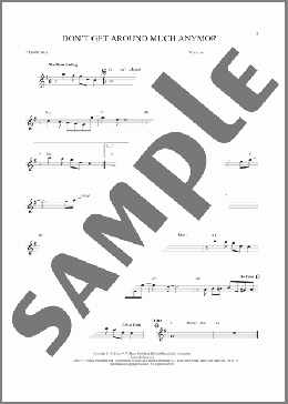 Don't Get Around Much Anymore(Duke Ellington) 楽譜 テナーサックス（ソロ） ダウンロード