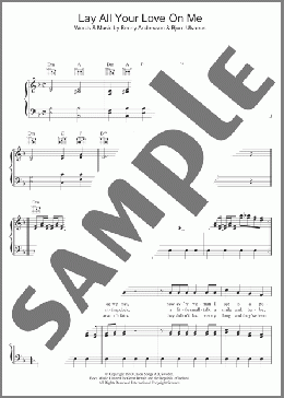 Lay All Your Love On Me(ABBA) 楽譜 その他 ダウンロード