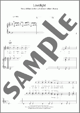 Lovelight(ABBA) 楽譜 その他 ダウンロード