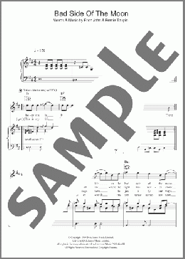 Bad Side Of The Moon(Elton John) 楽譜 その他 ダウンロード