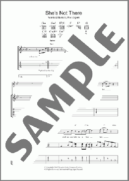 She's Not There(Santana) 楽譜 ギター（ソロ） ダウンロード