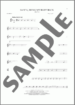 Santa, Bring My Baby Back (To Me)(Elvis Presley) 楽譜 クラリネット ダウンロード