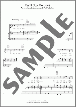Can't Buy Me Love(The Beatles) 楽譜 その他 ダウンロード