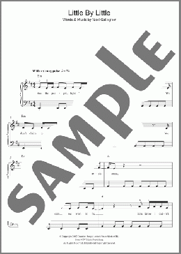 Little By Little(Oasis) 楽譜 ピアノ（ソロ） ダウンロード