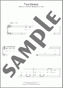 True Colours(Glee Cast) 楽譜 ピアノ（ソロ） ダウンロード