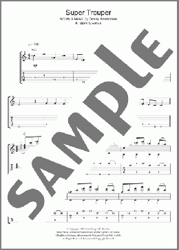 Super Trouper(ABBA) 楽譜 メロディ ダウンロード